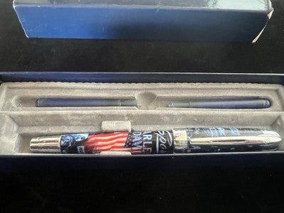 🔴 WATERMAN penna stilografica HARLEY DAVIDSON M bandiera americana moto