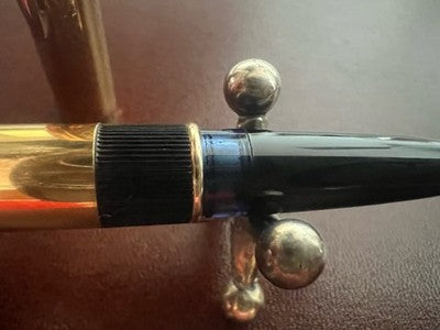 Montegrappa Pen Fountain Pen Wrap Skort Short Piston Pen Gold 14KT (M) Vintage
