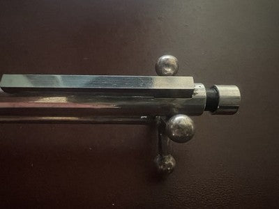 🔴 LAMY 252 penna sfera placcata ARGENTO multi sfaccettata scrive vintage