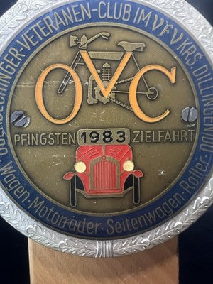 Trophée Ovc Veteranen Club Oberbechinge Zielfahrt Rally Pentecôte 1983