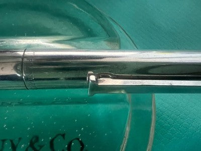 🔴 TIFFANY & Co penna sfera ARGENTO MASSICCIO 925 Sterling forte peso scrive