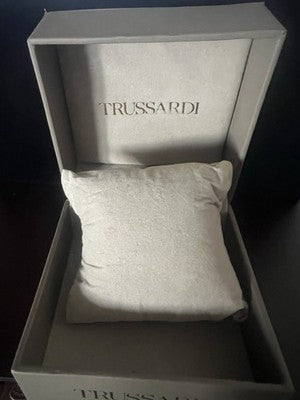 🔴 TRUSSARDI box scatola orologio cofanetto custodia con cuscino completa