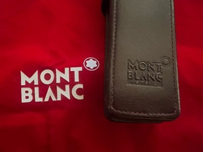 Montblanc Funda Lápiz Pluma Fuente Esfera Piel Moka Dark Brown 1 Lápiz