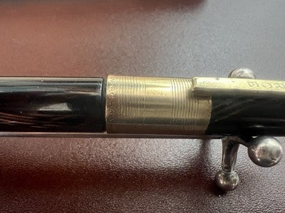 🔴 SOURCE penna stilografica celluloide screziata a leva scrive vintage