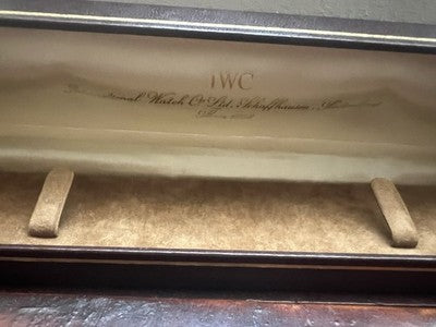 🔴 IWC box scatola orologio polso oro manuale automatico rara 1975 vintage