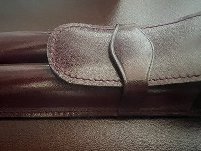 🔴 Portapenne GIGLIODORO pelle vitello artigianale Firenze astuccio NOS