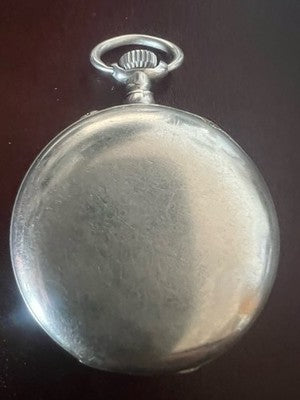 🔴 Orologio tasca uomo svizzero carica manuale lancette smerlate vintage