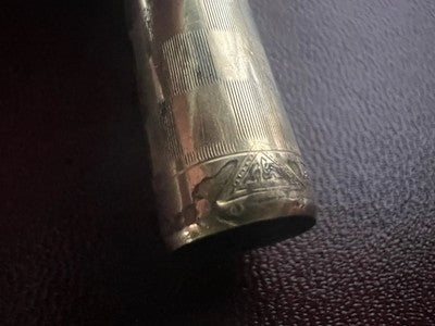 🔴 ZENITH penna stilografica CAPPUCCIO A SCATTO placcato oro vintage B