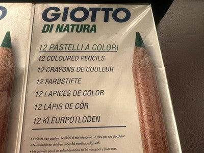 Giotto of Nature Buntstifte, 12 Stück – Los 10, Neu, Offiziell 