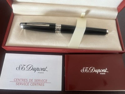 Dupont Stylo-Plume Stylo à Plume Ligne D Grande Or 18 KT M Retire NOS