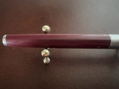 🔴 WATERMAN penna stilografica Flash bordeaux scrive con cartucce vintage