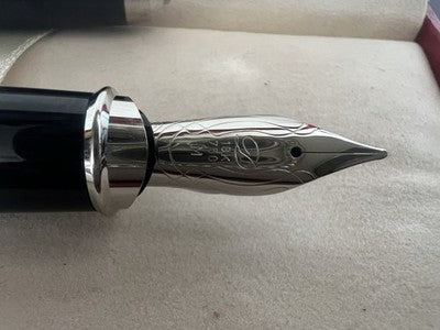 Dupont Stylo-Plume Stylo à Plume Ligne D Grande Or 18 KT M Retire NOS