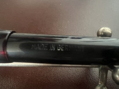Linz Pen Fountain Pen Black Piston Pen Gold 14 KT Piston Marking Vintage
