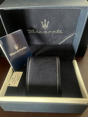 🔴 MASERATI box scatola orologio Triconic automatico con tag e istruzioni