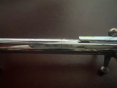 OMAS Chrome Metal Ballpoint Pen Shiny Italy Writes Vintage 70s