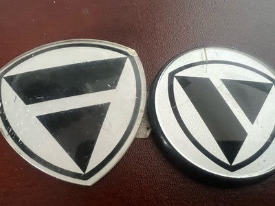 Coat of Arms AUTOBIANCHI Y10 Car Emblem Print Logo Plate 2 Pieces