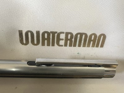 Waterman Stylo-Plume Sphère Satin Chrome Profils Poli Mécanisme Automatique
