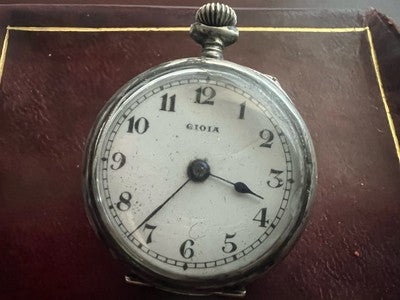 🔴 Orologio tasca ARGENTO 800 donna da revisionare parti vintage GIOIA n. 27