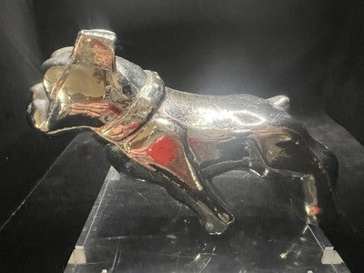 🔴 Maskottchen AUTO Hund BULLDOG Motorhaube Amerikanisches Auto LKW MACK Vintage