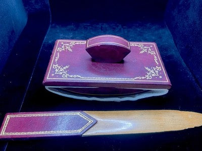 Basis Stift Füllfederhalter Kugel Set Schreibtisch Tür Stil Cartier Leder 