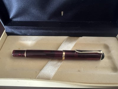 Pelikan Pen Fountain Pen M200 Demonstrator Clear Bordeaux Pen F