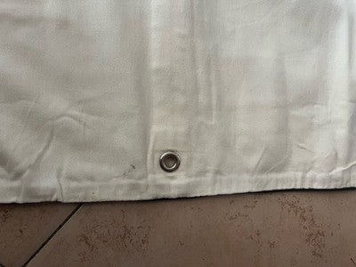 🔴 FENDI cream white dress cover with black printed logo, unisex vintage 