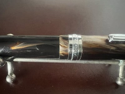 Recife Stylo-Plume Stylo à Plume Marbré À Piston Profils Chrome Jamais Utilisé