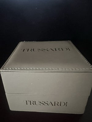 🔴 TRUSSARDI box scatola orologio cofanetto custodia con cuscino completa