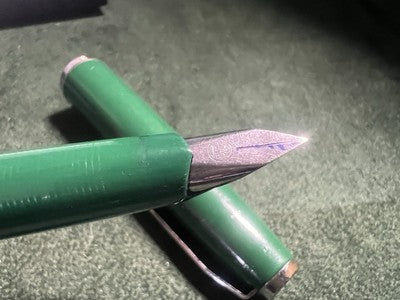 🔴 PELIKAN penna stilografica Pelikano VERDE scrive con cartucce vintage