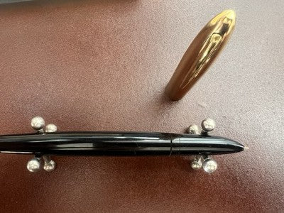 🔴 STYLOMINE penna stilografica celluloide leva pennino oro 14k Stilnova vintage