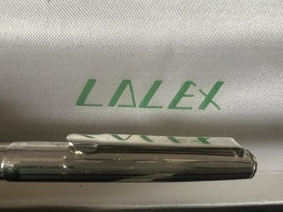 🔴 LALEX penna sfera corpo Rodium opaco profili lucidi italiana scrive vintage 2