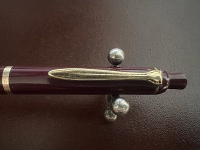🔴 PELIKAN penna sfera K200 burgundy bordeaux scrive vintage RARA anni ’60