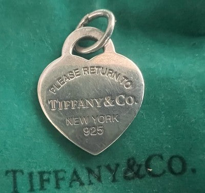 Tiffany & Co. Heart Pendant Silver 925 With Double Hallmarks And Box