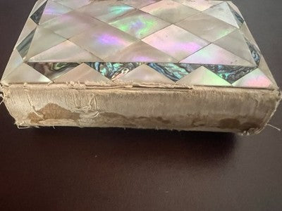 🔴 Libro di preghiere La Via del Paradiso del 1892 mosaico effetto madreperla