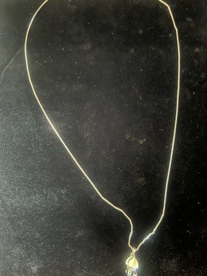 🔴 Collana ARGENTO MASSICCIO 925 con ciondolo CALIMERO smalti neri vintage