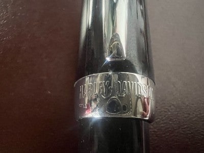 🔴 WATERMAN penna stilografica HARLEY DAVIDSON moto pennino F con astuccio latta