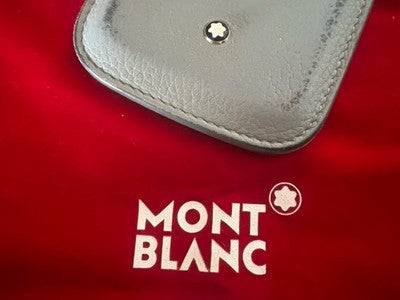 🔴 MONTBLANC Meisterstück iPhone 5 5s SE rigid original gray leather cover
