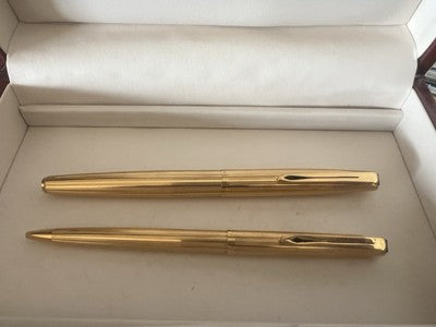 Aurora Stylo-Plume Stylo à Plume Et Sphère 98 Or F Scrivono Plaqué Vintage