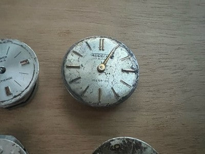 🔴 Meccanismi e quadranti orologi da polso donna vintage ricambi movimenti 10PZ