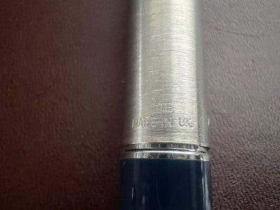 Parker 45 Stylo-Plume Stylo à Plume Bleu À Cartouche F Publicité Rétro Trousse