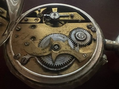 ROSKOPF Reloj De Bolsillo Oversize 6 Cm Esfera De Cerámica Repuestos Vintage