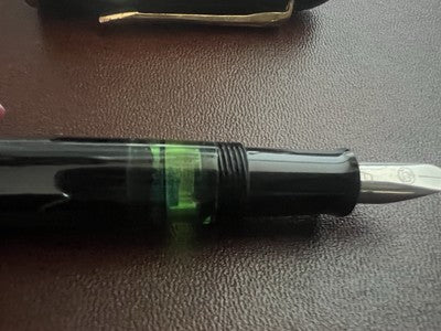 Pelikan 120 Stylo-Plume Stylo à Plume Vert Noire À Piston Hublot F Écrit