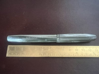 🔴 WATERMAN'S penna stilografica celluloide a leva pennino Longines ORO scrive