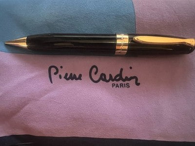 Pierre Cardin Crayon Mécanique Laque Noire Profils Doré Vintage