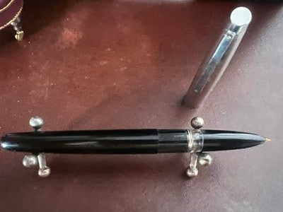 🔴 Penna stilografica pistone e sfera con punta a freccia Design vintage ’60 G