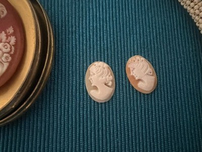 Halsketten Modeschmuck Kameen Anhänger Ketten Und Perlen Vintage ’70/’90 N.