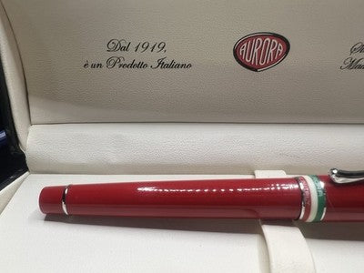 Stylo Plume AURORA Ipsilon Tricolore Anniversaire Unité Italie M Neuf NOS