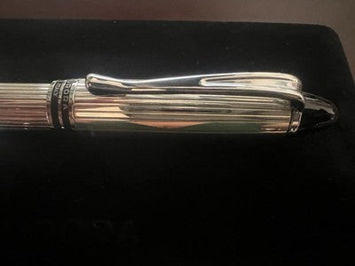 AURORA Pen Ipsilon PLATA MACIZA 925 Model B34 New NOS 