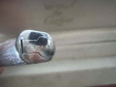 🔴 CARTIER penna sfera Vendome Trinity placcata argento opaco vintage