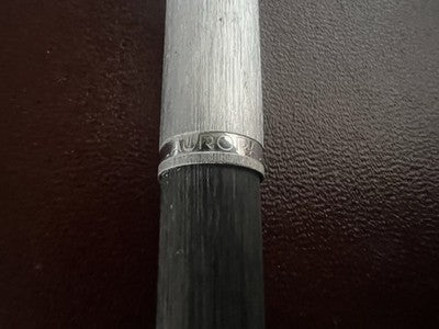 Aurora Stylo-Plume à Bille 98 Résine Satin Capuche Métal Écrit Vintage 